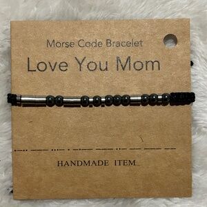 Morse Code Bracelet - Love You Mom